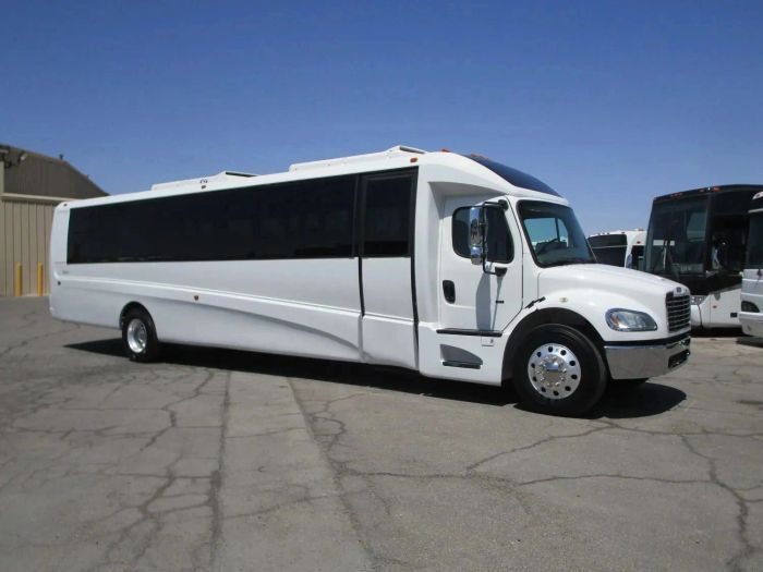 Large white party bus – Pueblo party bus rental